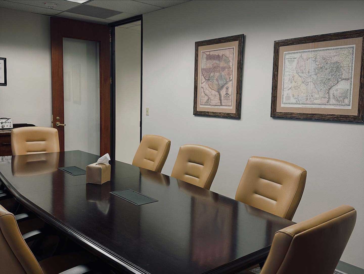 San Antonio family law mediation room.